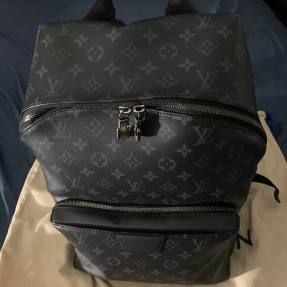 Louis Vuitton Discovery Backpack Monogram Eclipse Canvas PM Black/grey - Picture 1 of 8